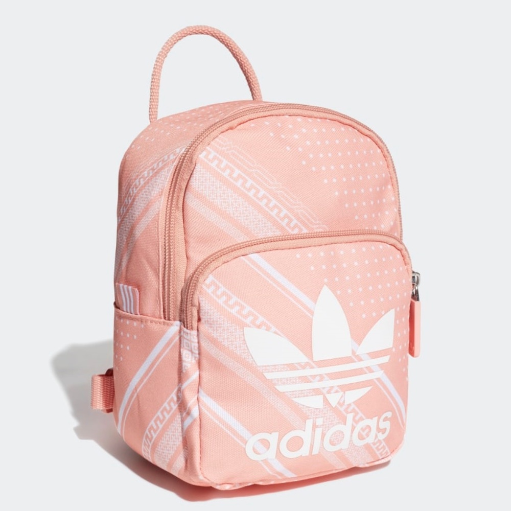 Adidas Pink Bandana Print Mini Logo Backpack - Picture 4 of 8